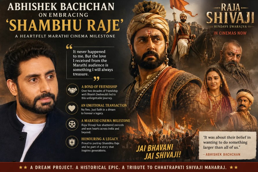 Abhishek Bachchan on Embracing ‘Shambhu Raje’: A Heartfelt Marathi Cinema Milestone