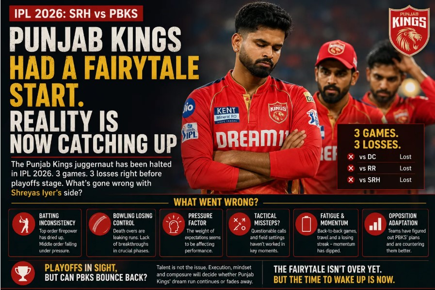 Punjab Kings’ IPL 2026 Dream Falters: What Went Wrong Before the Playoffs?