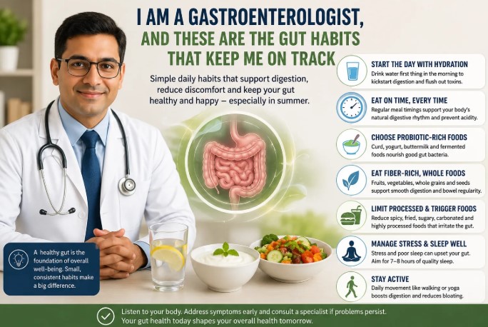 Gut Health Tips by a Gastroenterologist: Daily Habits for Better Digestion This Summer